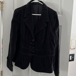 Black velvet jacket